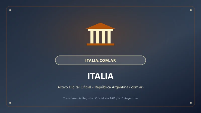 Composición visual de Italia para el portal italia.com.ar